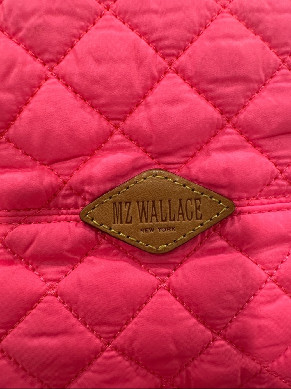 MZ Wallace Quilted Hot Pink Tote - Picture 2 of 7